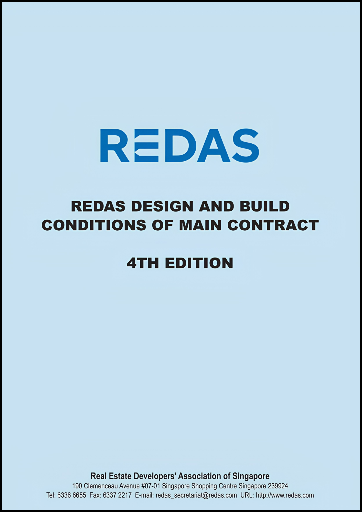 REDAS Design & Build Conditions Main Contract (4th Edition)